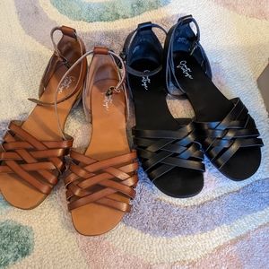 Crown Vintage Nayli 2 pairs size 6 black and brown